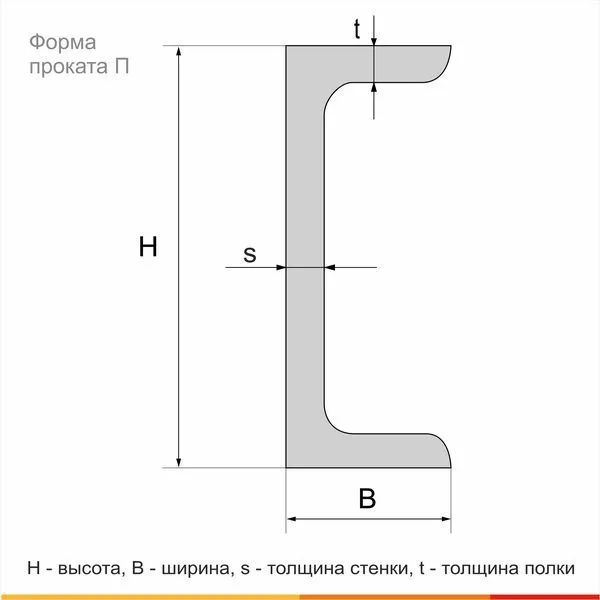 Швеллер горячекатаный 8П Ст3пс ГОСТ 535-2005 - 4